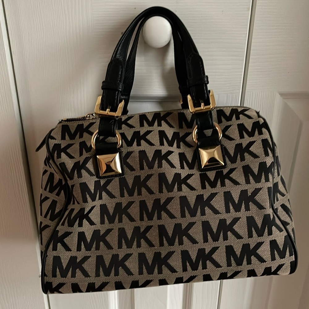 Micheal Kor Greyson Signature Satchel Handbag